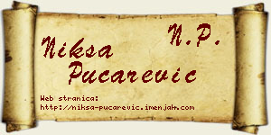 Nikša Pucarević vizit kartica